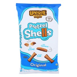 Unique Snacks Original Pretzel Shells, Delicious Vegan, Homestyle Baked, Certified OU Kosher and Non-GMO, No Artificial Flavor, 10 Ounce (Pack of 16)