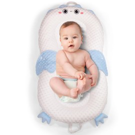 Baby Lounger for Newborns and Infants, Portable Co-Sleeping Bed with Pillow & Foot Rest - 100% Cotton, Snug, Travel-Friendly, Breathable Fabric, Ideal for Cribs & Floor - Sprinta (Penguin Cozy)