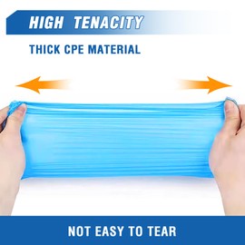 ProtectX Disposable Shoe & Boot Covers, XL Extra Large, 100-pack (50 pairs), Waterproof, Slip Resistant, Durable CPE plastic, Fits up to Men’s 14 US Size and All Women’s US Size Shoes