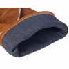 NBLEAGLO Leather Fireplace Gloves Heat Resistant for Mig,Tig welding,Stick,Forge,BBQ,Grill, Wood
