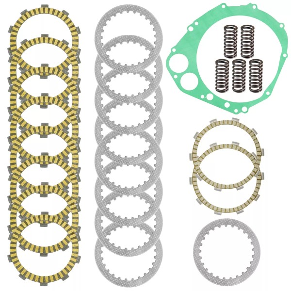 Caltric Clutch Friction Plates Gasket Kit for Suzuki GSXR600 GSX-R600