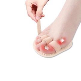 PEDIMEND Hammer Toe Straightener - Corrective Support for Crooked Toes, Hammer Toes, Claw Toes & Overlapping Toes - Joint Realign Cushion Brace for Claw, Curled Toe - Unisex - Foot Care (Triple Loop)