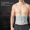 XL Back Brace Grey Breathable Removable Lumbar Support Back Brace