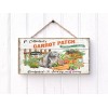 Twisted R Design Carrot Patch Printed Handmade Sign