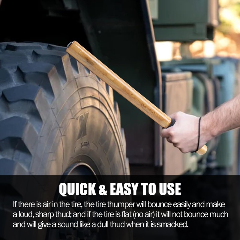 Vitonsbay Tire Thumper-Fish Bat Tire Knocker-Truckers Tool for Checking Tire