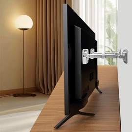 2 Pack TV Anchor for Baby Proofing, Anti Tip Safety Straps Secure for Flat Screen No-Drill Adhesive Furniture Wall Anchors for Cabinet Stand or Desk Dresser Mirror Bookshelf, Length 5.5" to 8.5''