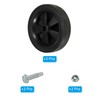 PATIKIL 4.53" Air Compressor Wheel with 0.47" Hole for Easy