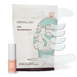 Dermaclara Face Rejuvenation Patch Kit New Neck Forehead Mouth Eyes Derma Clara