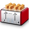 Geek Chef 4 Slice toaster, Best Rated Prime Retro Bagel