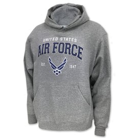 Armed Forces Gear Men's Air Force Wings Est. 1947 Hood, small, grey
