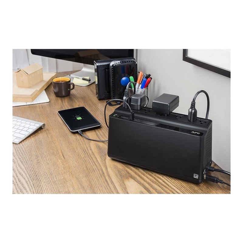 APC Back-UPS 650 Battery Backup and Surge Protector Black (BVN650M1)