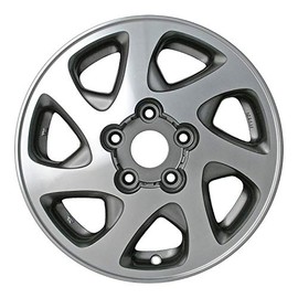 Multiple Manufactures ALY69348A10 Silver Wheel with Machined and Meets All Federal Motor Safety Standards (15 x 6. inches /5 x 114 mm, 0 mm Offset)