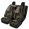 SEANATIVE American Flag Car Seat Cover Full Set Polyester Automotive