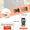 Hocansen Click Fastener Various Sizes Buckle for Webbing Side Release