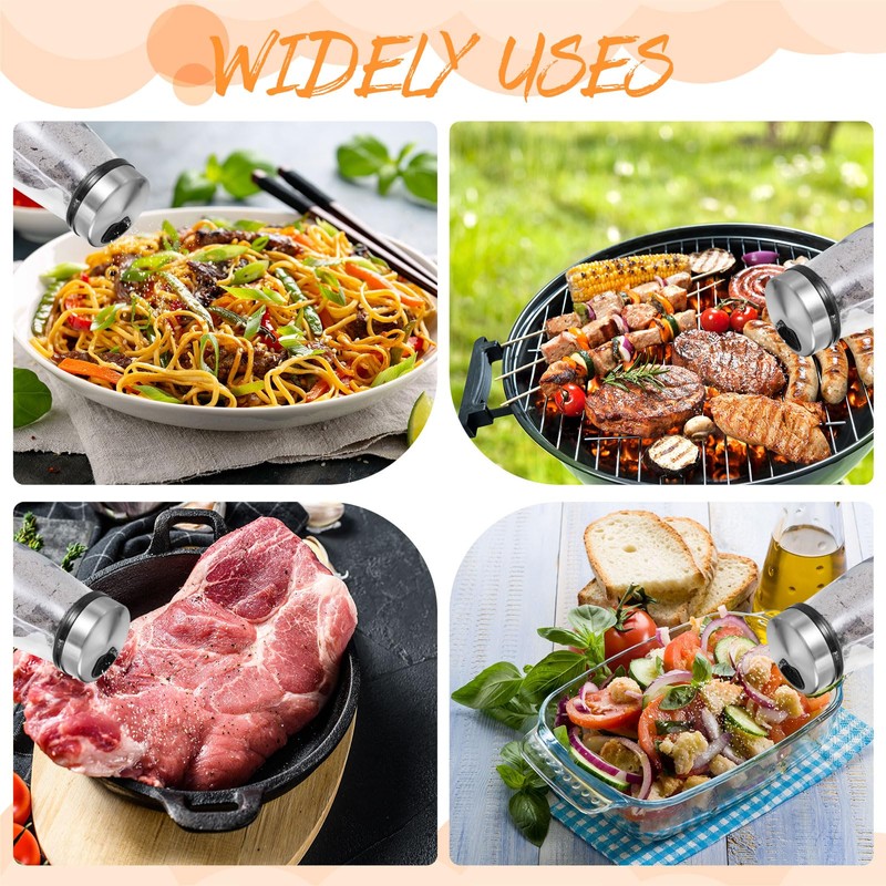 Ziliny 12 Pcs Salt and Pepper Shakers Sets with Adjustable