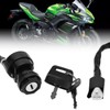 EMSea Motorcycle Ignition Key Set Ignition Switch Keys Compatible with
