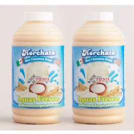 FIESTA Drink Concentrate 16oz Bottle (Horchata, 2 Pack)