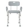 Medline Shower Chair with Backrest and Padded Armrests - 350