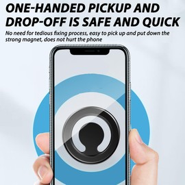 Adunsiaoto Handyhalterung Autos Magnet, Faltbare Magnets Halterung Autos Handy, Autohalterung Starker Magnet, Legierung Faltbar & 360° Drehbar, Kfz Handyhalterung Cars Holder Für Smartphones