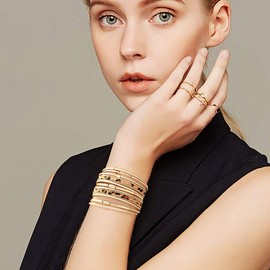 Wovanoo Leather Wrap Bracelets for Women Leopard Multi-Layer Wristband Cuff Bangle with Magnetic Buckle Gift for Birthday, Valentine's Day Wide Tube