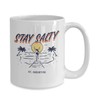 Stay salty st white gift mug