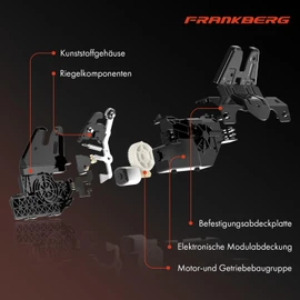 Frankberg Bonnet Lock Front Left Compatible with X1 F48 sDrive18i 1.5L 2015-2018 Bonnet Lock X1 F48 sDrive18i Hood Lock X1 F48 sDrive18i Replace# 51237431369
