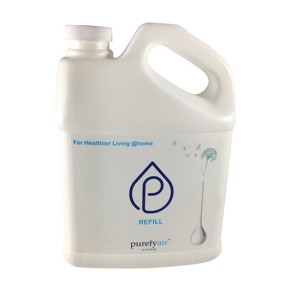 PUREFY Refill for Purefyair Dual Purpose Ultrasonic Purifier and Humidifier (Refill Only, 2L) Hypoallergenic, Unscented, No Residue.