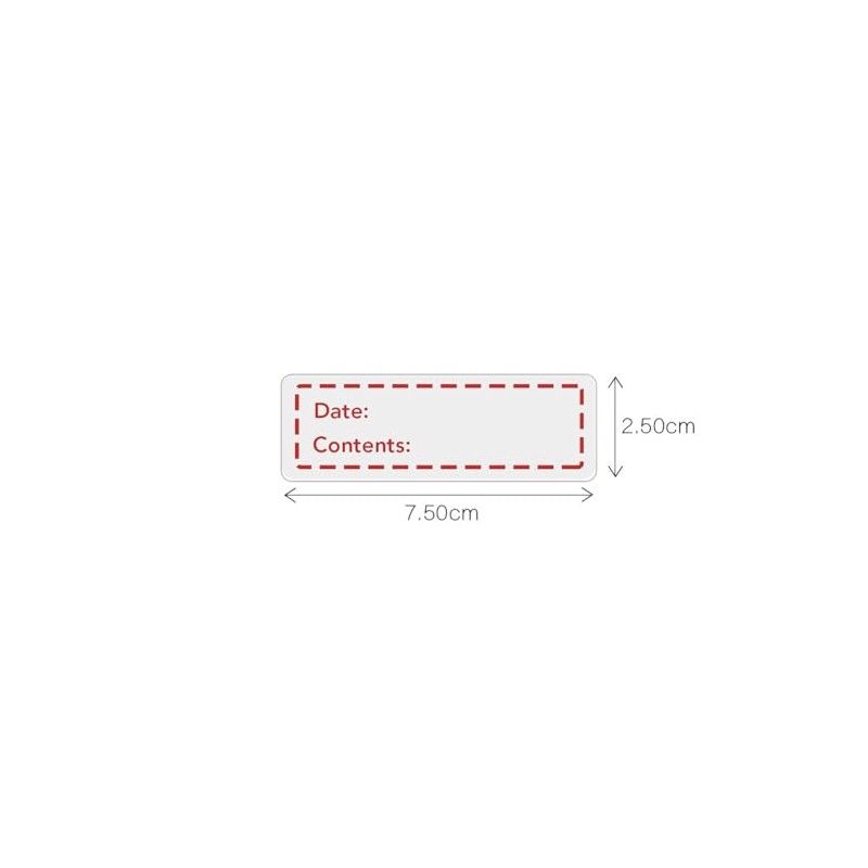 300 Pcs 1 x 3 Inch Removable Food Date Labels