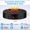Cinnvoice Motorized Rotating Display Stand 11.8" 360 Degree Motorized Turntable