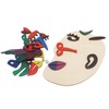 Kids Wooden Puzzle Board 26 Blocks Face Shaped Improve Imagination