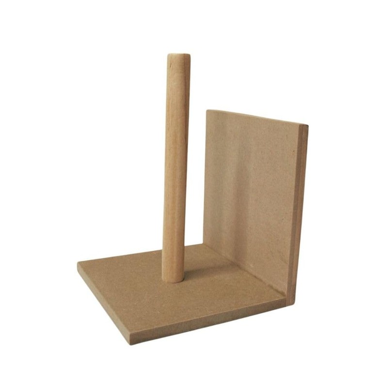 Kitchen Roll Holder Made Of Wood And Ceramic with Coffee