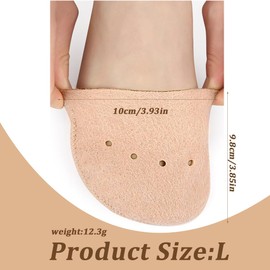 Ballet Toe Pads Toe Protectors Toe Protectors for Pointe Shoes and High Heels (L)