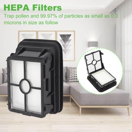 1866 Replacement Vacuum Filters 4pcs, Compatible with Bissell CrossWave 1785 2551 Crosswave Pet Pro 2306 2596 CrossWave Max & CrossWave HydroSteam 35151, Compare to Part 1608683, 160-8683, 1608684