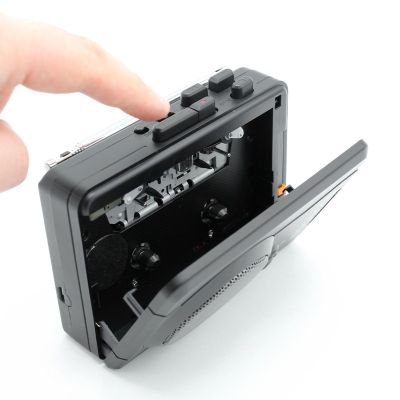 FISHTEC - Cassette Record Radio - Retro Radio with Modern