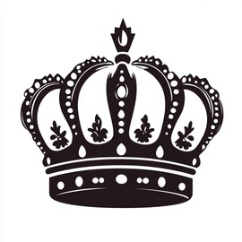 King Crown 8.5" x 11" Reusable Stencil for Painting – DIY Craft Template for Walls, Wood, and Fabric