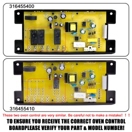 316455410 Range Oven Control Board for Electrolux Kenmore, Gas Range 7 Button Control Board Clock 5304518661 316222800