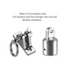 TINGZHIGO 2 Bimini Top Deck Hinges and 2 Eye End