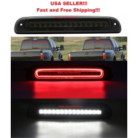 HPB LED SMOKED LENS LED 3RD THIRD BRAKE LIGHT w/ FLASH OPTION for 1999-16 Ford F250-F550