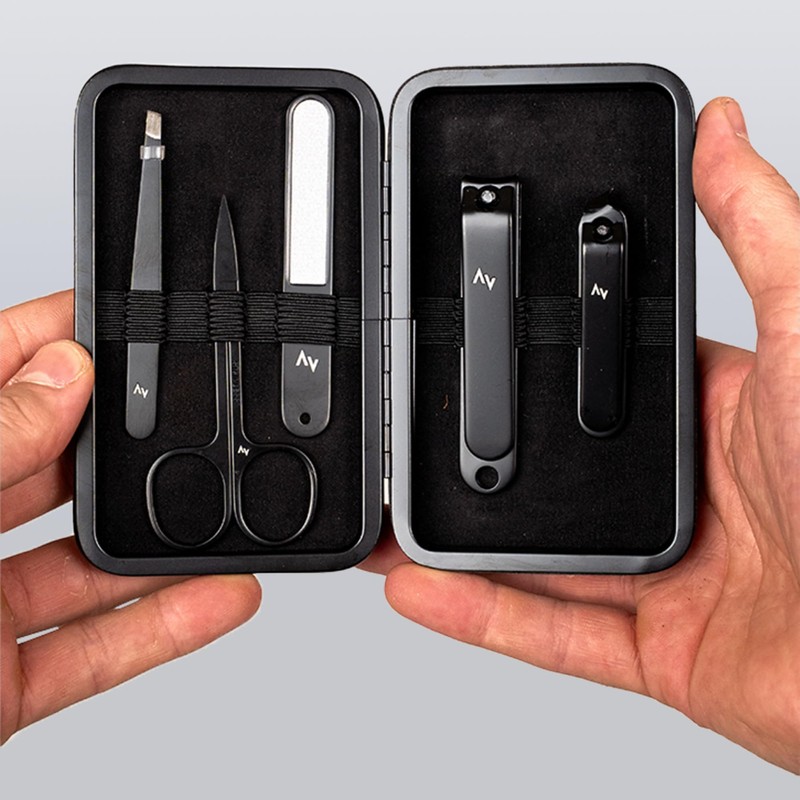 Manicure Set Men's 5-Piece Nail Care Set Stainless Steel with