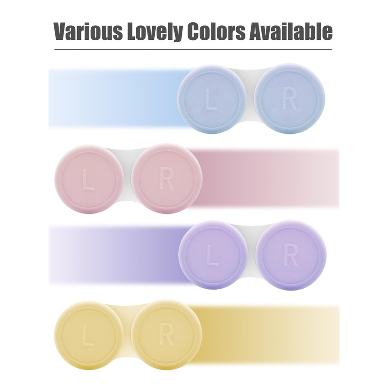 Vastsoon 4 Pack Contact Lens Case, Contact Solution Soaking Case