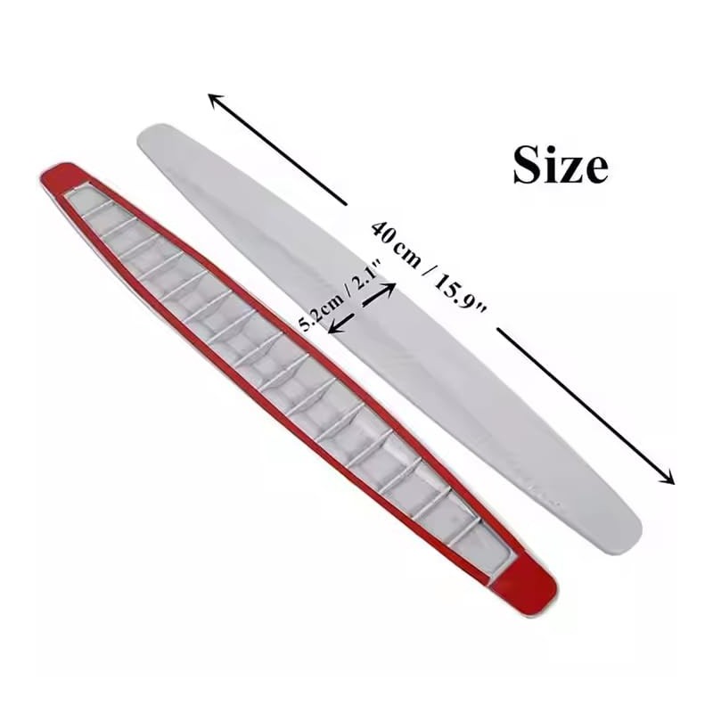 2-Pack AZhause Bumper Guard, Front Rear Anti-Collision PVC Strip for
