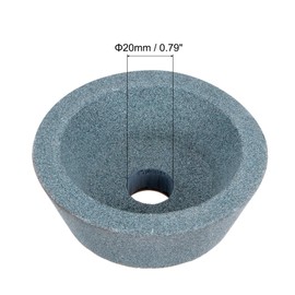 QUARKZMAN Mola a Tazza Svasata da 4 Pollici 80 Grana Carburo di Silicio Verde Gc Ruota per Rettifica Superficiale Mola Abrasiva Strumento in Ceramica