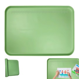 DZHPSRSZ Silicone Painting Mat with Scales,Silicone Mats for Crafts, Silicones Mat for Artists,Crafters,Crafting Mat with Raised Edges(Green)