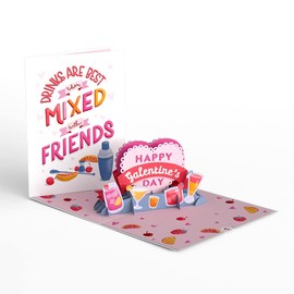Lovepop Galentine's Pop Up Card, 5 x 7”, – Happy Valentine’s Day Card for Girlfriends– 3D Pop-Up Greeting Card for Best Friends
