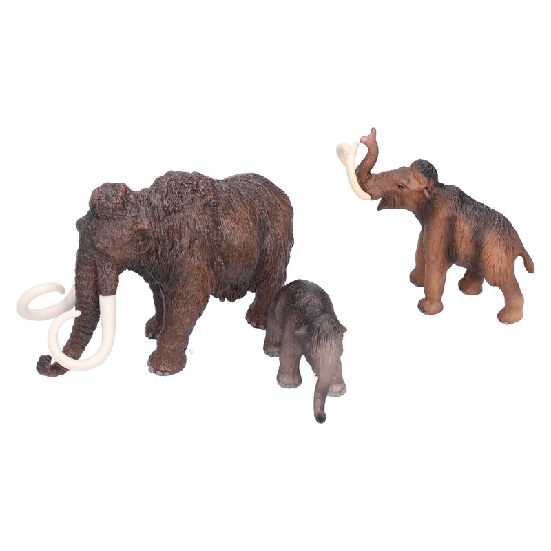 Mammoth Model Simulated Figurine Realistic Plastic Mammoth Toys for Animal
