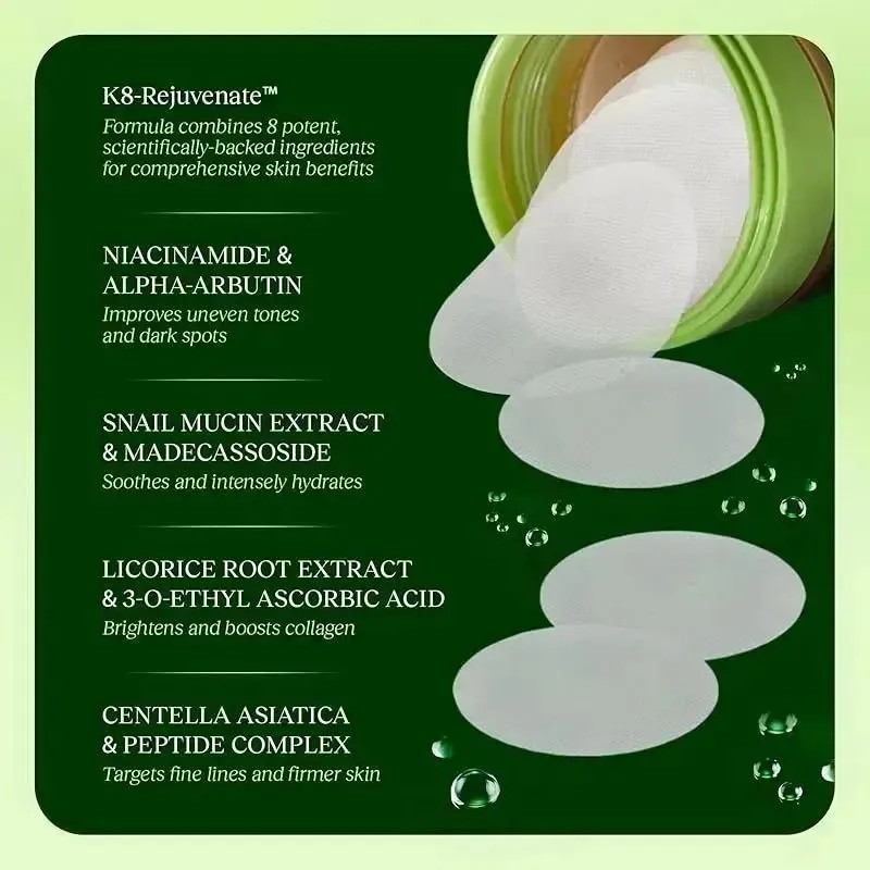Almohadillas Tonificante Faciales Crema Hidratante 100 Pieza