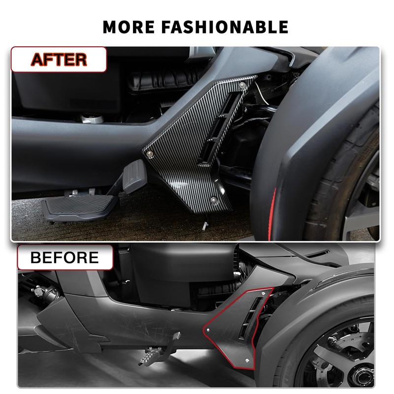 LUXEMOTO Lower Fairing Panels for Can Am Ryker All Models,