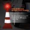 WHDZ 28 inch Collapsible Traffic Cones with LED Light Multi