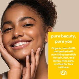 Us Naturals 16oz Organic Castor Oil – Glass Bottle – USDA Certified Organic & Non-GMO – 100% Pure, Cold-pressed, Unrefined, Hexane-free – Premium Glow-Boosting Oil for Skin, Hair, Lashes, Nails & More