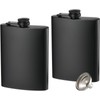 2 Pack Hip Flasks for Liquor, 8 Oz & 12